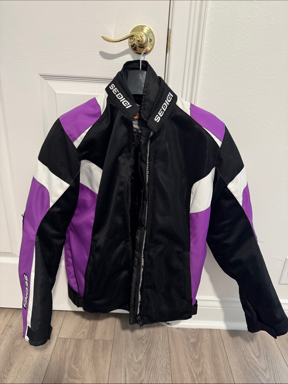 Sedici Women's Purple & Black Bomber Jacket